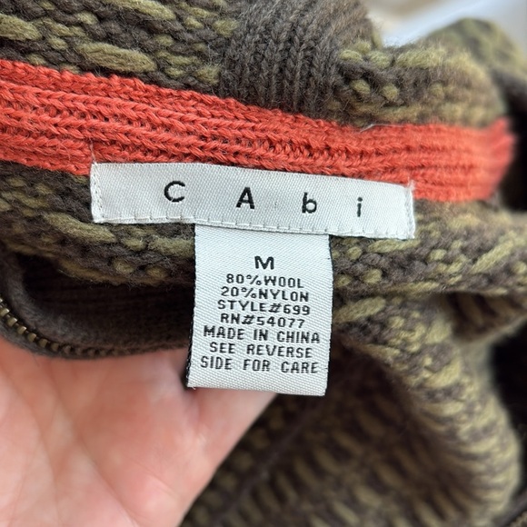 CAbi Wool Blend Sweater Jacket Long Size M - Picture 7 of 7